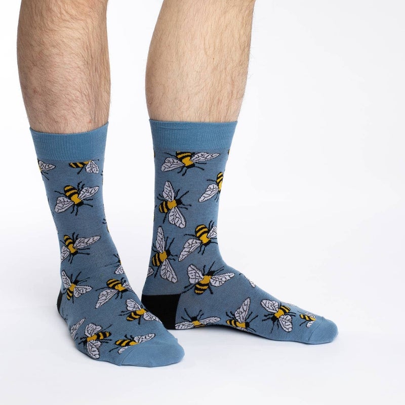Good Luck Sock Men's Bees Socks, Adult, Shoe Size 7-12 - Image 2